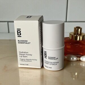 Blossom Essentials Hydration Repair Honey Lip Balm Organic Manuka New